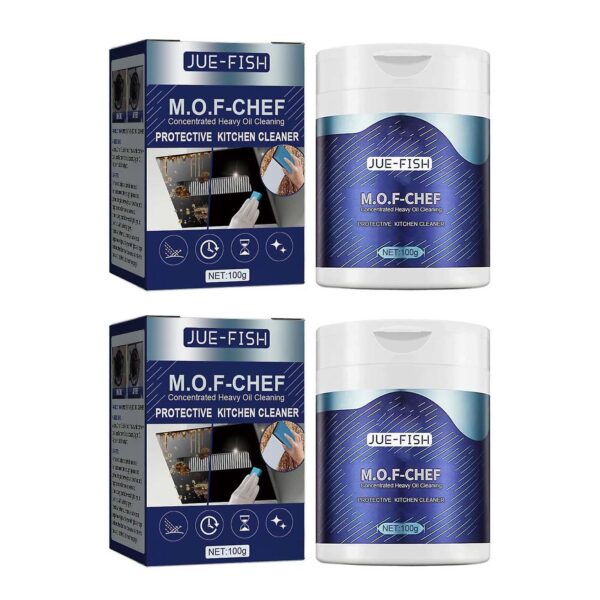 mof chef - concentrated heavy oil and rust cleaning powder 250gm