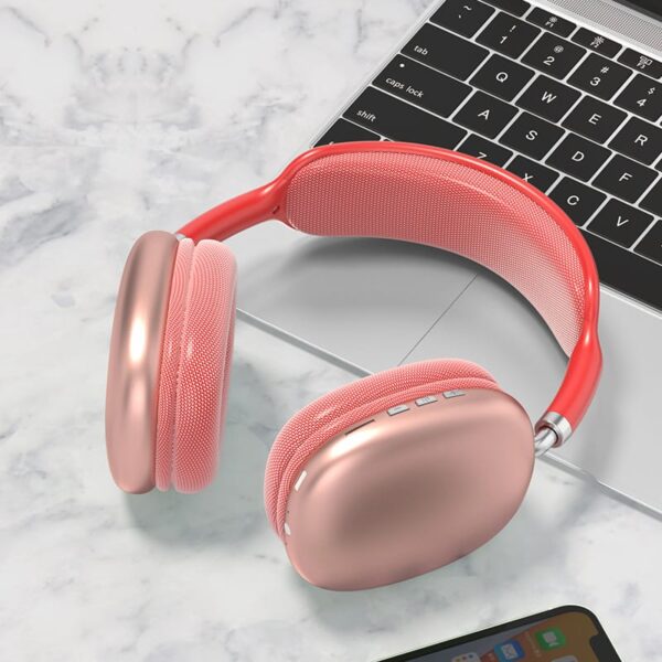 p9 wireless bluetooth headphones adjustable over-the-ear stereo headset | best quality wireless headphones (random color)