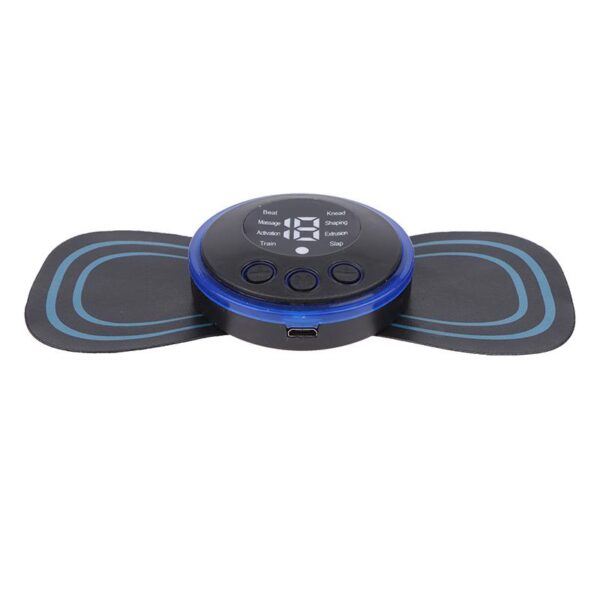 ems butterfly neck massager for muscle pain relief and shoulder relaxation with remote - imported - Image 5