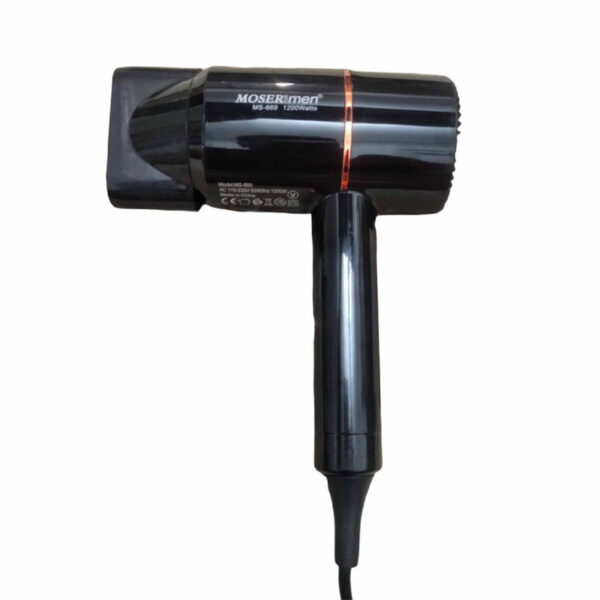 mosermen 1200w hair dryer | fast drying, stylish design for men and women hot and cold ms-669 - Image 6