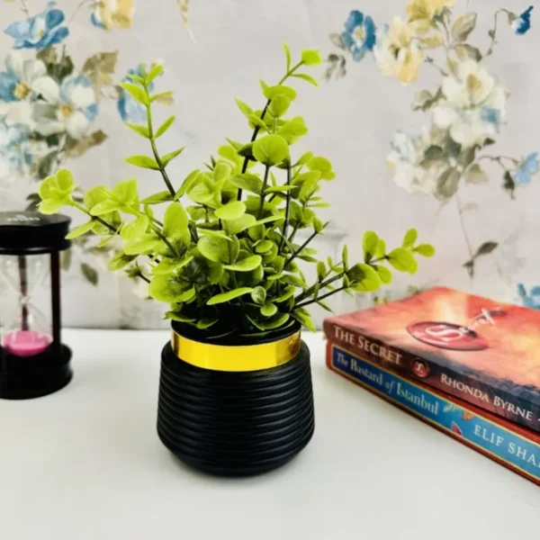 artificial eucalyptus planter  tree decoration piece / elevate your home’s elegance with stunning artificial flowers. - Image 3