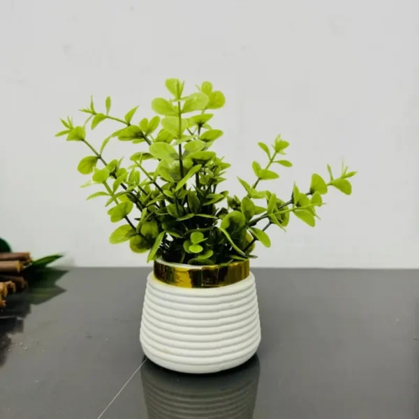 artificial eucalyptus planter  tree decoration piece / elevate your home’s elegance with stunning artificial flowers. - Image 2
