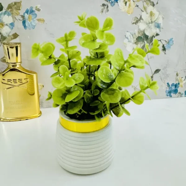 artificial eucalyptus planter  tree decoration piece / elevate your home’s elegance with stunning artificial flowers. - Image 4