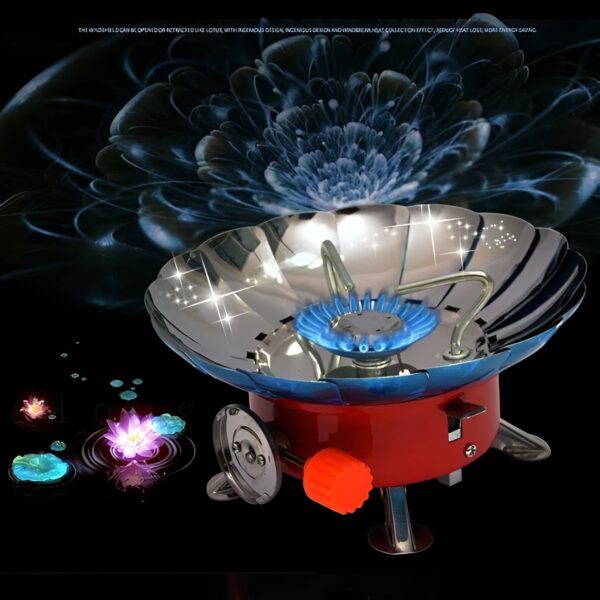 outdoor round windproof camping stove | mini gas stove for camping and cooking - Image 6