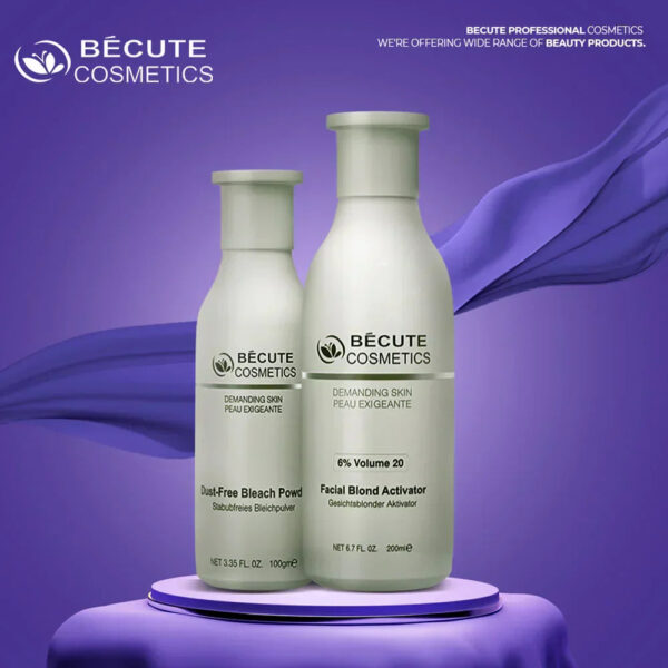 becute skin polish set - becute bleach powder & facial blonde activator (200ml) - Image 2