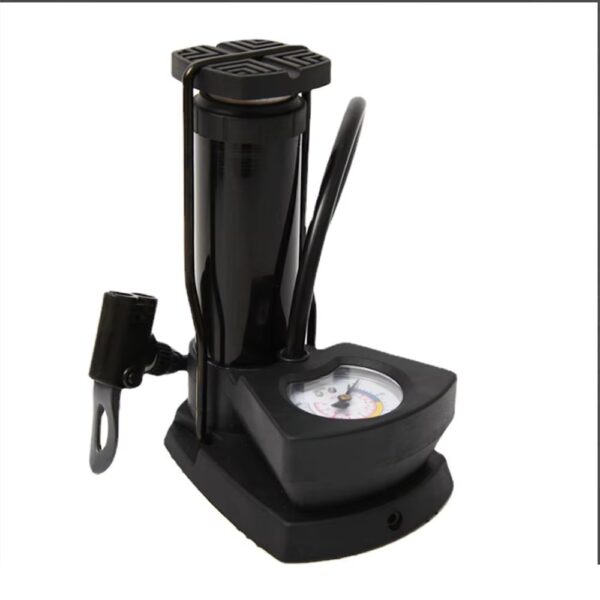 high pressure foot air pump with gauge, heavy duty foot pump for bike, ball, scooter, car, inflatable toys, mini pump - Image 12