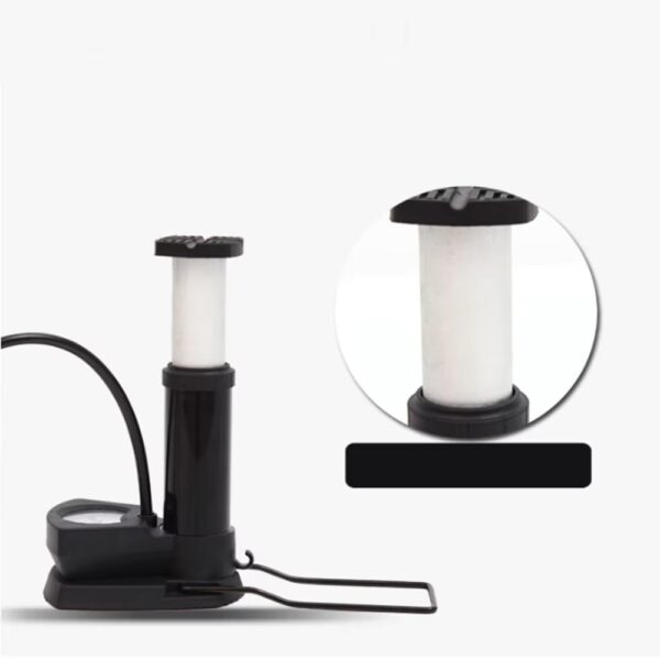 high pressure foot air pump with gauge, heavy duty foot pump for bike, ball, scooter, car, inflatable toys, mini pump - Image 9