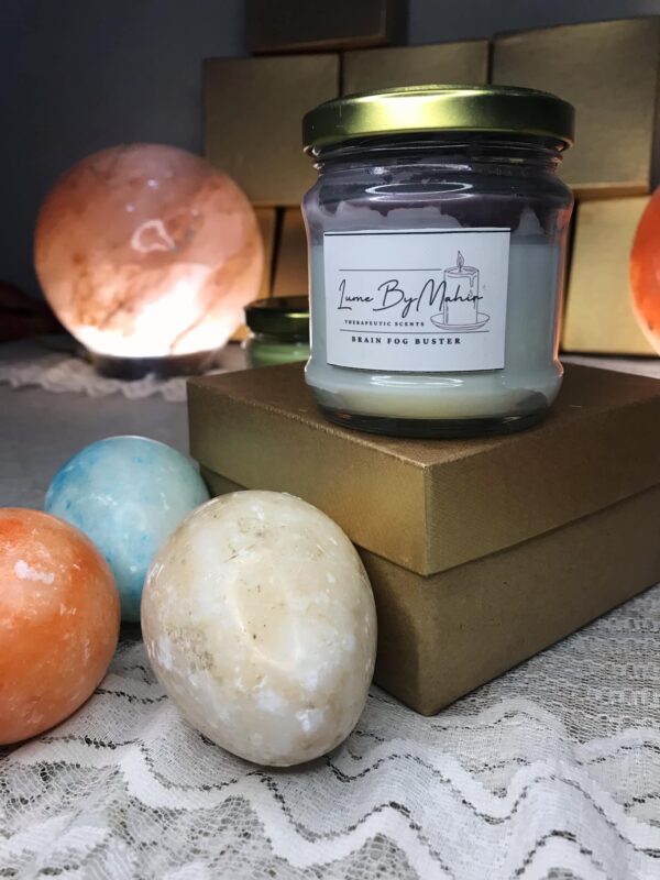 brain fog buster smell the espresso, no more depresso! – handcrafted soy wax coffee scented candle - 100gm - Image 2