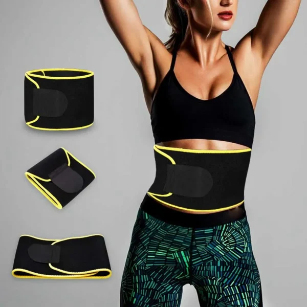 sn-360 smart care waist trainer sweat belt – premium neoprene compression belt for weight loss, tummy shaping & body modeling (free size adjustable, skin-friendly)