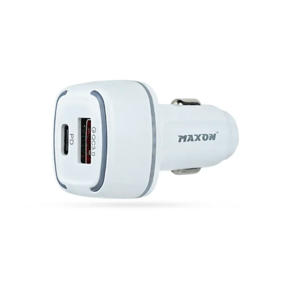 maxon c-16pd 38w car charger qc3.0+pd- high speed mobile charger for car
