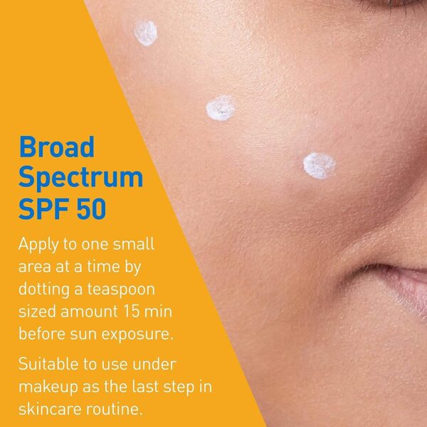 cerave hydrating mineral sunscreen spf 50 | 100 ml - cerave hydrating sunblock | broad spectrum spf 50 - Image 3