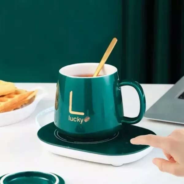 electric heated coffee mug with temperature controlled pad (random color) - Image 7