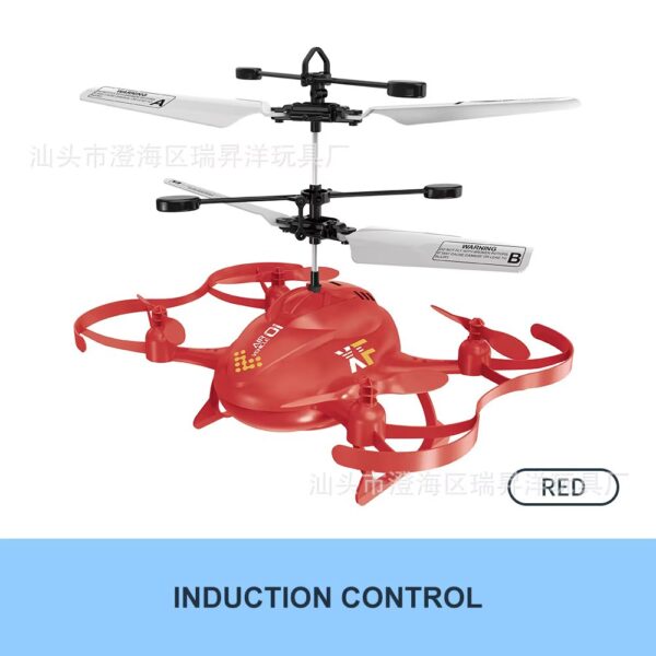 child palm induction aircraft remote control helicopter toy for kids (random color) - Image 4