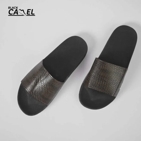 black camel cobra texture slide (cimahi - brown/white 39-44) - Image 7