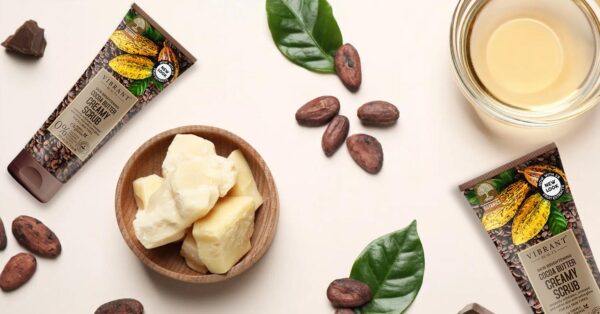 vibrant beauty skin brightening cocoa butter creamy scrub 200 ml - Image 4