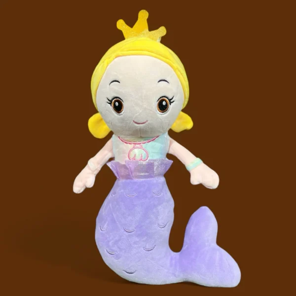 mermaid plush toy | super soft stuffed plush toy for kids baby boy's & girl's - 40 cm (random color) - Image 5