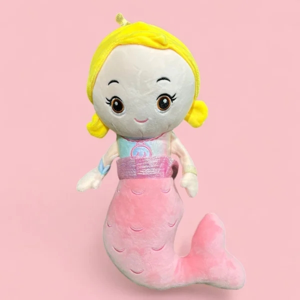 mermaid plush toy | super soft stuffed plush toy for kids baby boy's & girl's - 40 cm (random color) - Image 3