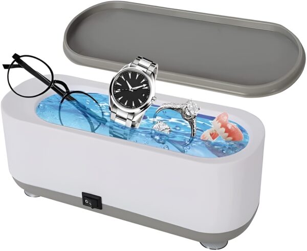 ultrasonic cleaner jewelry watch eye glasses ring makeup brush cleaning machine (random color)