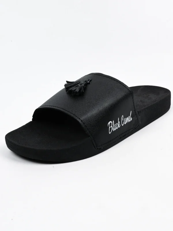 black camel tassel slide slipper for men (tassel-black/brown -39-44) - Image 9