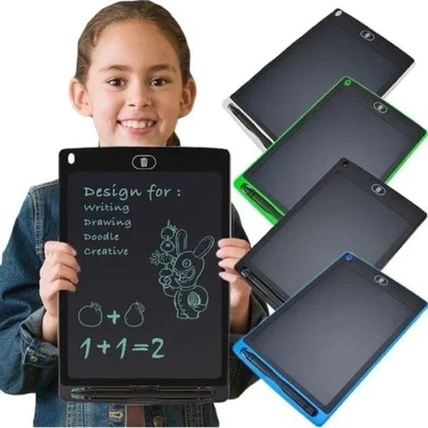 12 inch lcd writing tablet for kids - digital drawing pad - erasable writing board - writing pad (random color) - Image 3