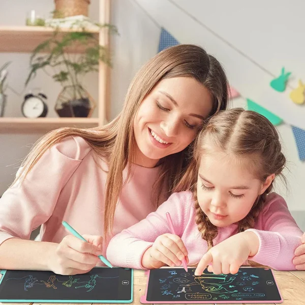 12 inch lcd writing tablet for kids - digital drawing pad - erasable writing board - writing pad (random color) - Image 5