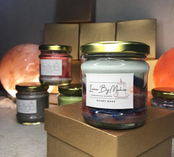 dusky rose | the scent of love at dusk – handmade luxurious floral & musky soy wax candle - 100 gram