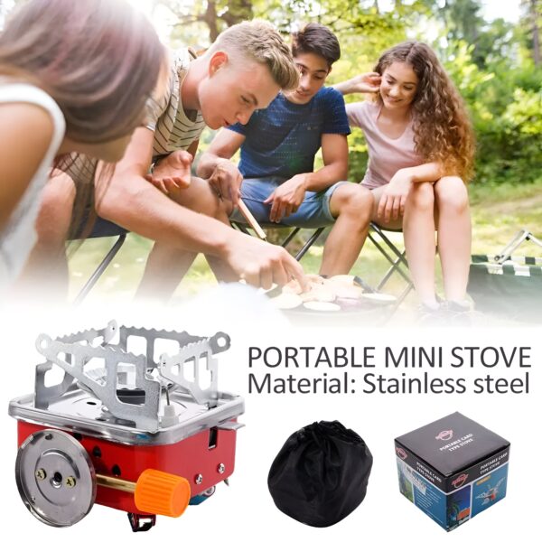 camping stoves folding outdoor gas stove card type palm square furnace
