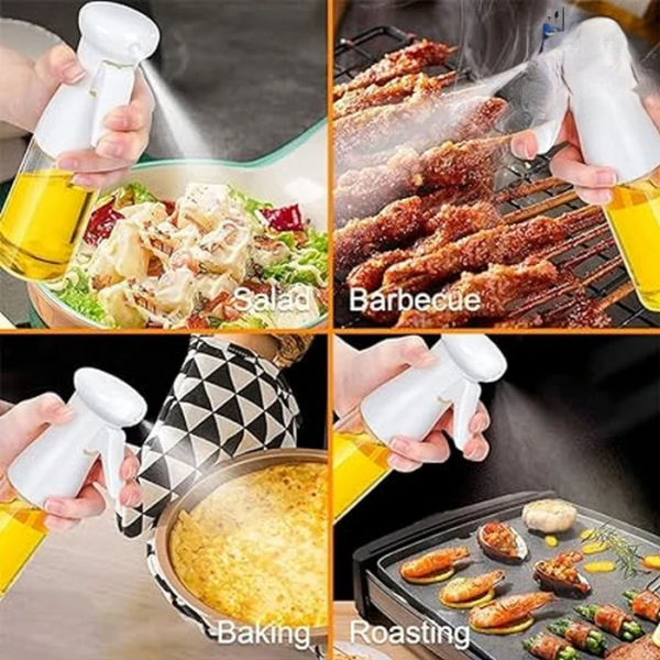 edible oil spray bottle | cooking oil atomized mist oil tank (random color) - Image 7