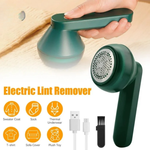 electric lint remover rechargeable | remove stubborn lint, fuzz, and pet hair on your clothes and furniture - Image 4