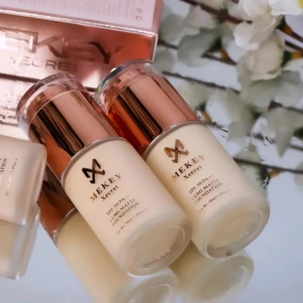 mekey xecret match perfection stay matte waterproof foundation (30ml) - Image 8