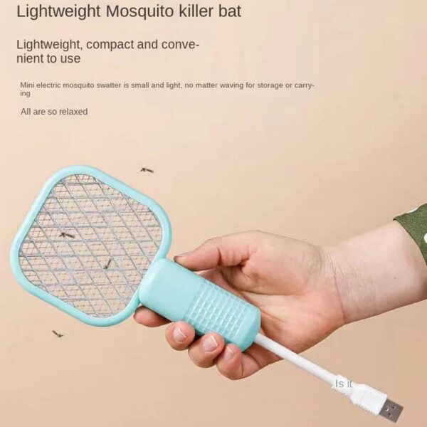 mini usb electric mosquito racket (random color)
