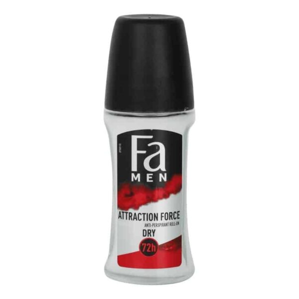 fa men attraction force sensitive scent anti-perspirant roll on 50ml