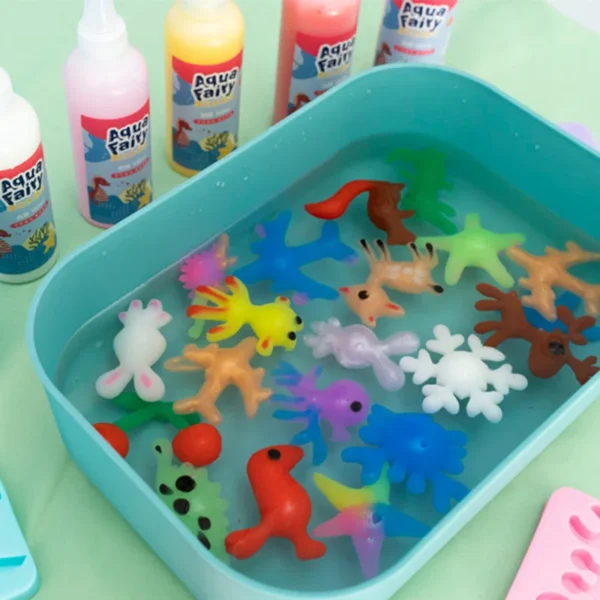 fairy magic water elf set ocean mold for kids 3d handmade kits diy aqua fairy gel toy set handicrafts educational toys gifts