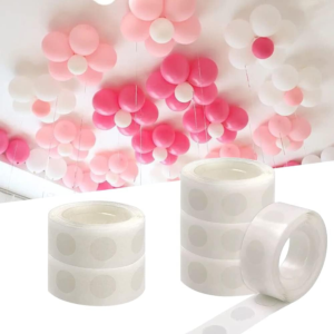 pack of 02 double sided glue dots for balloons - removable adhesive tape for birthdays weddings parties
