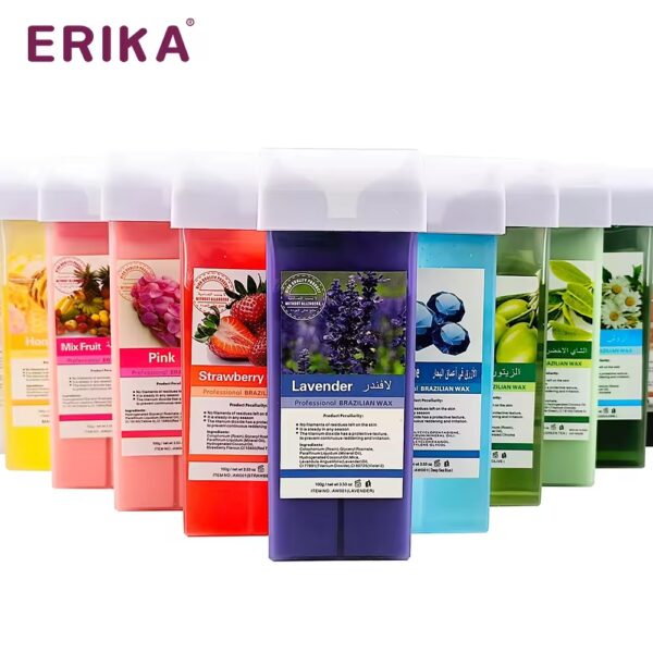 refill wax for women, roll on wax refill for hair areas of the body, roller waxing hair removal depilatory refill wax with different flavour (1 pc) (random flavors) - Image 6