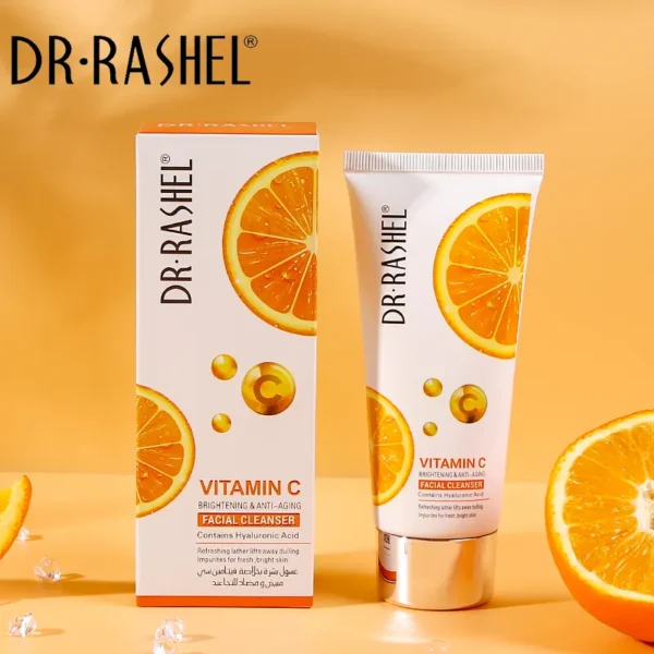 dr.rashel brightening anti aging deep cleansing vitamin c facial cleanser - 80ml