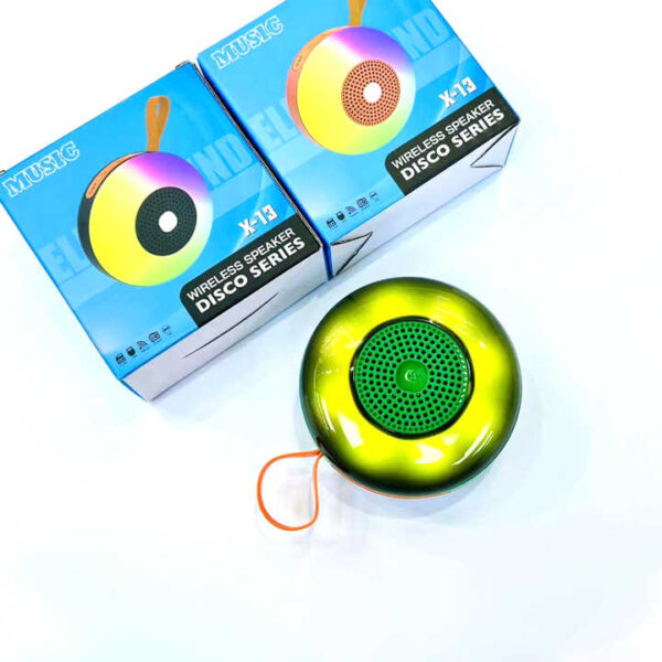 rgb wireless stereo subwoofer mini speakers with fm radio sound activated led portable bluetooth speaker support tf/usb function (random color) - Image 10