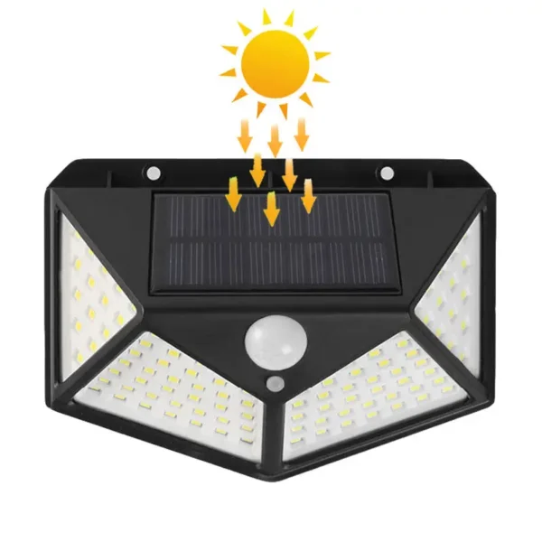 solar interaction light | solar charging led induction motion sensor wall lamp for outdoor garden courtyard bk-100 - Image 10