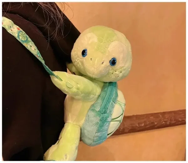 baby sea tortoise turtle stuffed animal super soft cute plush children's doll kindergarten backpack | bag for kids - 30cm - Image 5
