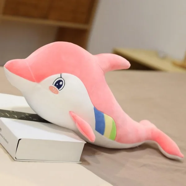 chroma the dolphin | dolphin doll aquarium animal stuff plush toy  sleeping pillow - 65cm (random color) - Image 9