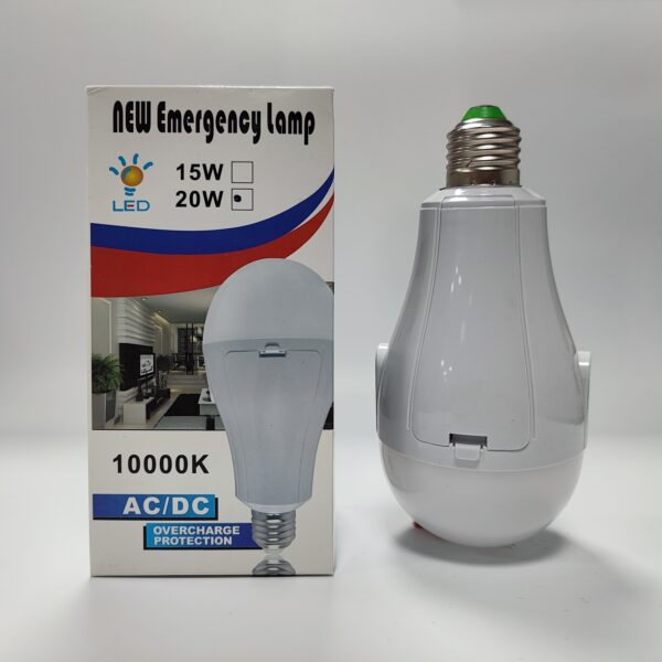 emergency led light bulb 20w rechargeable emergency lamp/ ideal for home improvement and electrical needs - Image 3