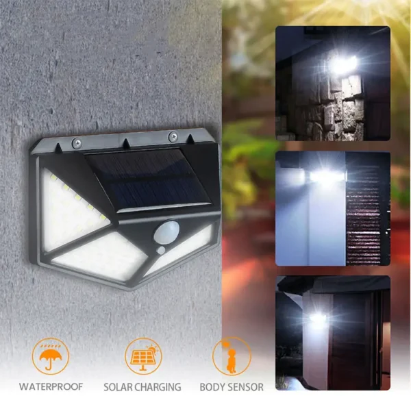 solar interaction light yx-100 | solar charging led induction motion sensor wall lamp for outdoor garden courtyard yx-100 - Image 7