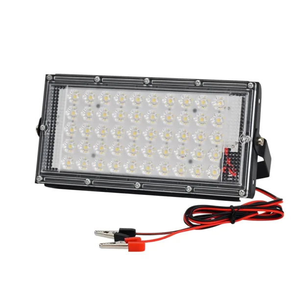 50 watts led outdoor flood light electric clip  dc 12v battery operated - Image 2