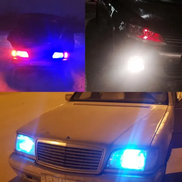 rgb multicolor car led bulbs remote control parking lights for car & bike - Image 11