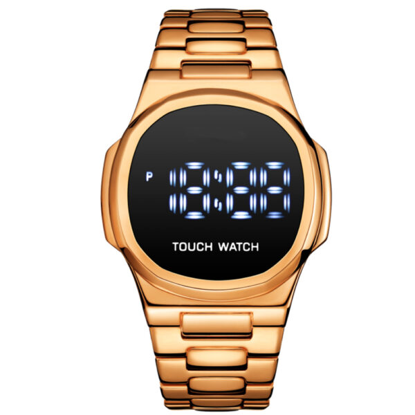 led touch screen digital watch | best quality digital touch watch | stainless steel cell operated watch