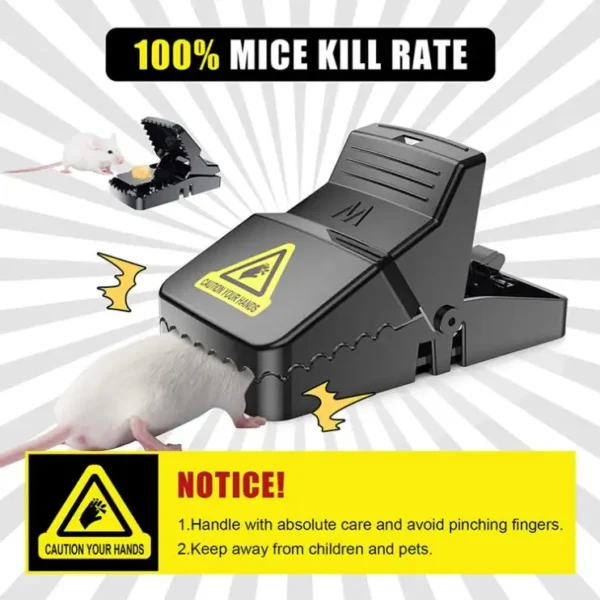 best seller catcher automatic spring reusable plastic black rat mice mouse traps