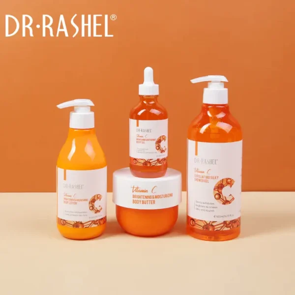 dr.rashel vitamin c brightening & nourishing 4-pieces body care set gift box body care set - Image 6