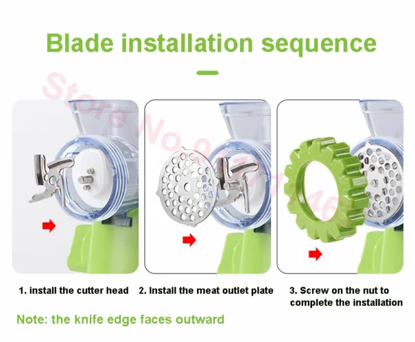 grinder high-quality multifunctional meat mincer vegetable chopper blender home kitchen cooking tools (random color) - Image 7