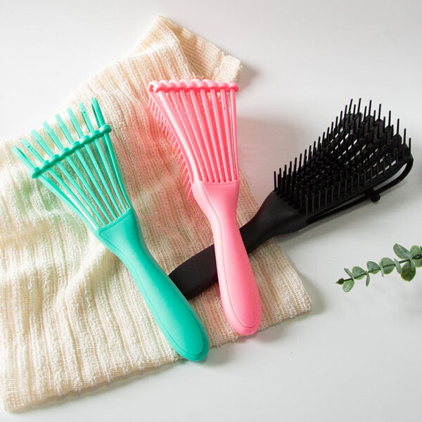 hair brush scalp massage hair comb detangling brush for curly hair brush wet curly hairbrush women(random color)