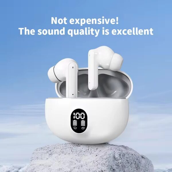 m04 tws wireless bluetooth earbuds | mic in-ear headphones with led display |immersive sound | type c fast charging | bluetooth 5.3 for android/iphone (random color) - Image 7